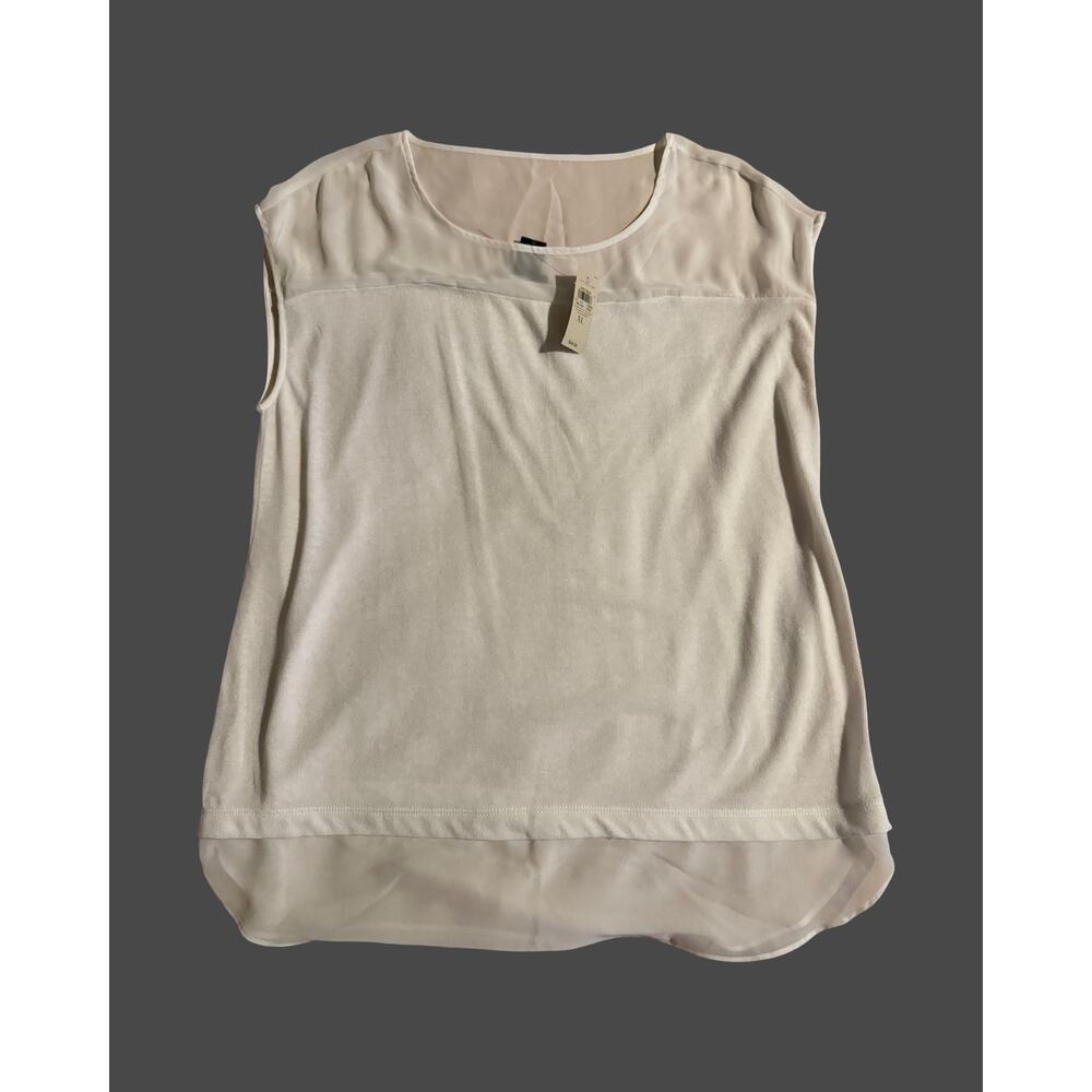 Ann Taylor NWT White Sleeveless top